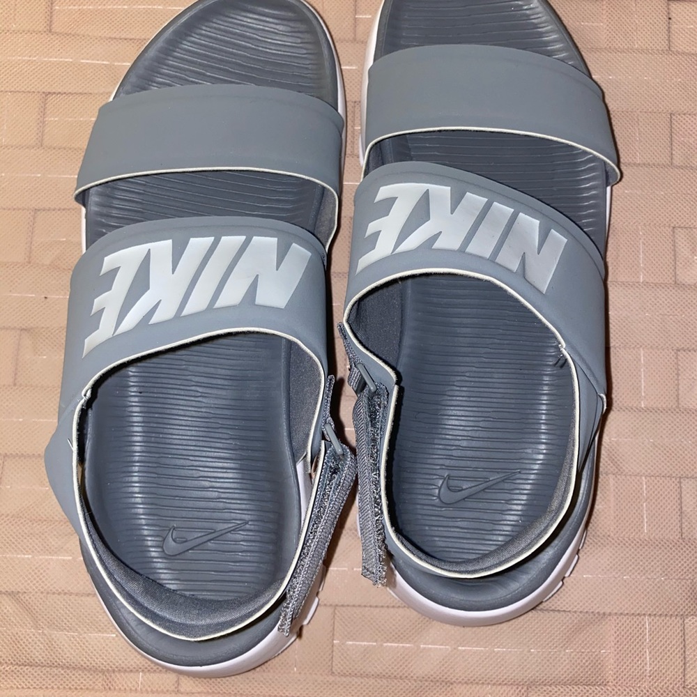 Nike Gray Tanjun sandals